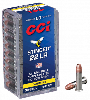 Patronas CCI .22LR STINGER 2,07g CPHP