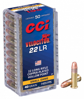 Patronas CCI .22LR  VELOCITOR 2,59g CPHP