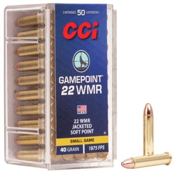 Patronas CCI .22WMR  GAMEPOINT 2,59g JSP