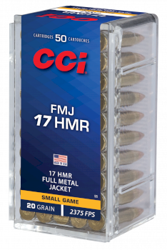 Patronas CCI .17HMR FMJ 1,3g