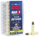 Patronas CCI .22WMR  MAXI-MAG Segmented 2,98g HP