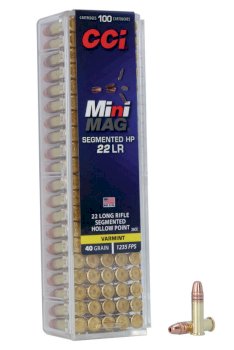 Patronas CCI .22LR  MINI-MAG Segmented 2,6g CPHP