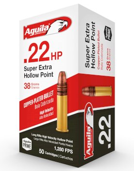 Patronas AGUILA .22LR Super Extra 2,46g CP HP