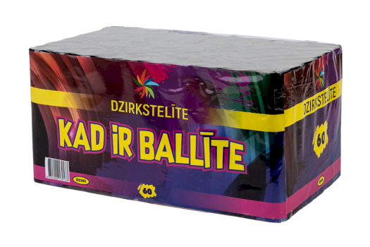 DZIRKSTELĪTE Firework KAD IR BALLĪTE, 60 - shots