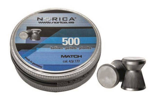 NORICA Lodītes 4,5mm/.177 MATCH, 500gb