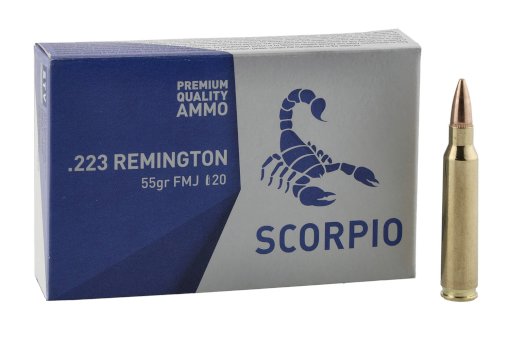 SCORPIO Cartridges .223Rem. FMJ 3,6g