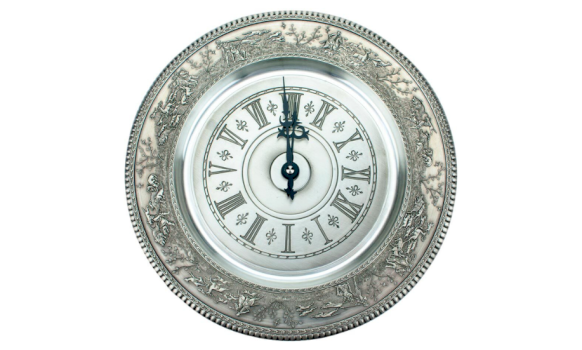 ARTINA Pewter wall clock