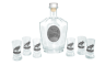 JAGERGLASS Set of vodka glasses with carafe BRIEDIS