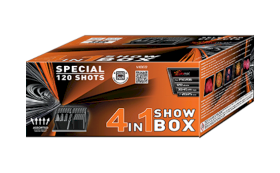 Firework 4 IN 1 SHOW BOX, 120 - shots