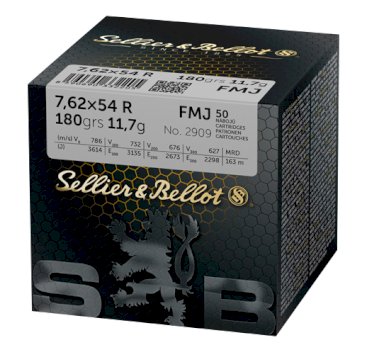 Patronas Sellier & Bellot 7,62 x 54R  FMJ 11,7g