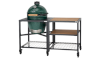 BGE LARGE grill with EGG frame and modular workspace