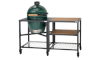 BGE LARGE grill with EGG frame and modular workspace