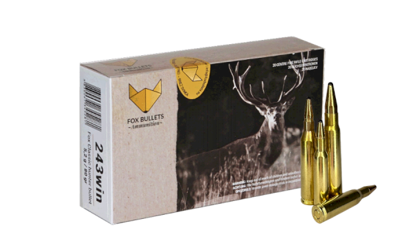 FOX BULLETS Patronas .243Win. 5,2g - bezsvina