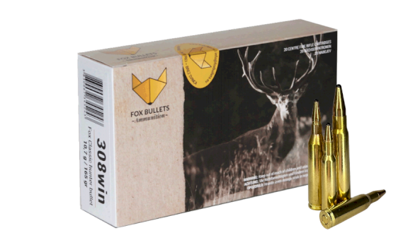 FOX BULLETS Patronas .308Win. 10,7g - bezsvina