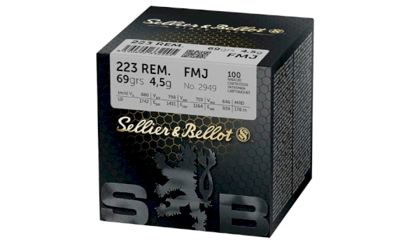 SELLIER&BELLOT Patronas .223Rem. FMJ 4,5g