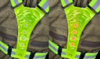 Reflective strips with LED lighting