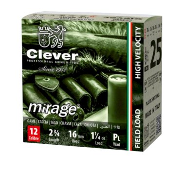 Patronas Clever Mirage 12/70 H.V. Game 36g Nr.2/0-3/0-4/0-5/0