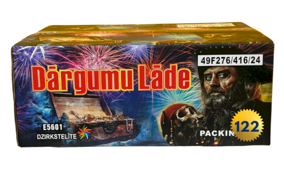 DZIRKSTELĪTE Firework DĀRGUMU LĀDE, 122 - shots