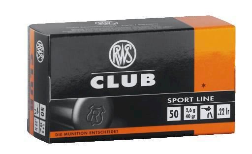 Patronas RWS .22LR Club 2,6g LRN