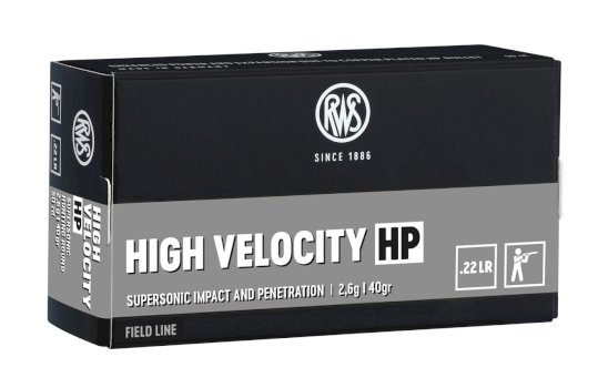 Patronas RWS .22LR High Velocity 2,6g HP