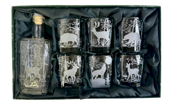 JAGERGLASS Set of whiskey glasses with carafe