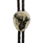 MAKAMA Necktie with hunting symbols, round