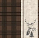 AMBIENTE Napkin DEER PLAID