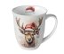 AMBIENTE Cup DEER WITH SANTA HAT, 400ml
