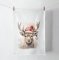 AMBIENTE Kitchen towel DEER WITH SANTA HAT