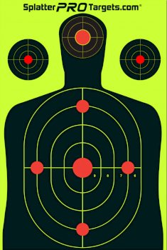 SPLATTER PRO TARGETS Papīra mērķis, 45x30 cm